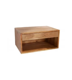 Szafka nocna wisząca EUFRAT Amazonas 50 cm drewno akacja*Invicta Interior Hot