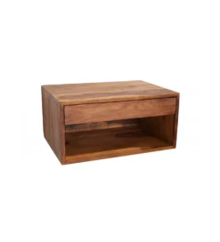 Szafka nocna wisząca ZAMBEZI 50 cm drewno sheesham*Invicta Interior Outlet
