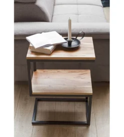 Szafka nocna WOHNLING 45 cm drewno akacja*WOHNLING, GERMANY Clearance
