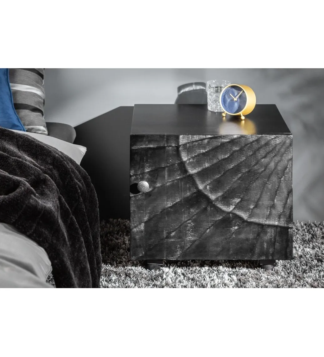 Szafka nocna ZEUS Scorpion 50 cm drewno mango*Invicta Interior Outlet
