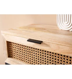 Szafka nocna ZOVI 50 cm drewno mango*WOHNLING, GERMANY Clearance