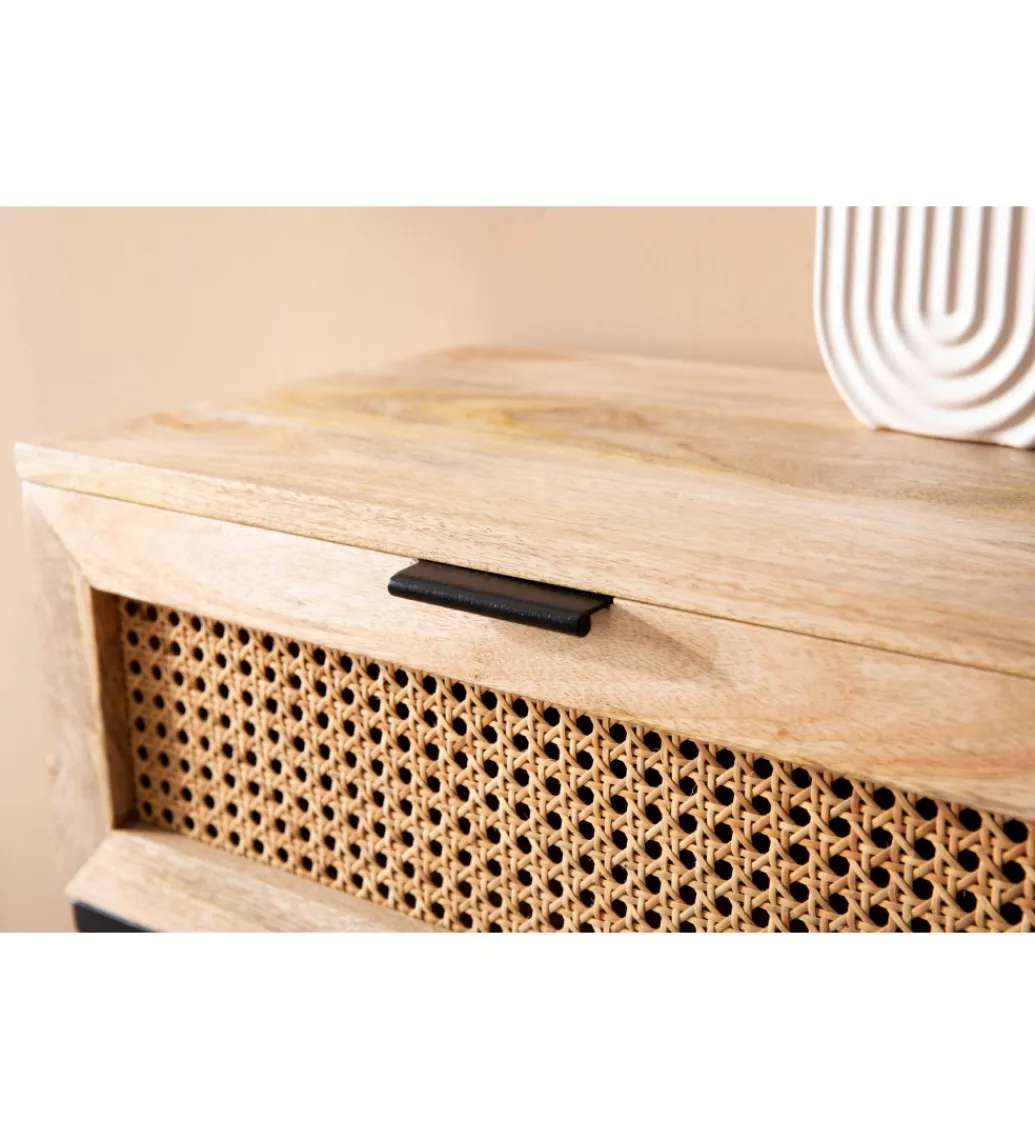 Szafka nocna ZOVI 50 cm drewno mango*WOHNLING, GERMANY Clearance