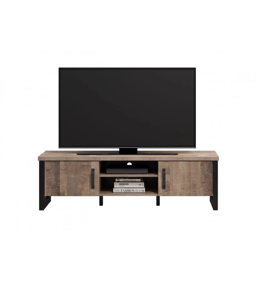Szafka pod TV EMILE 166 cm w optyce dąb tytoniowo-brązowy*MCA New