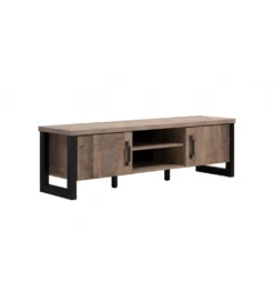 Szafka pod TV EMILE 166 cm w optyce dąb tytoniowo-brązowy*MCA New