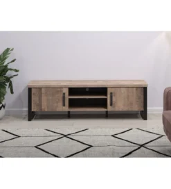 Szafka pod TV EMILE 166 cm w optyce dąb tytoniowo-brązowy*MCA New