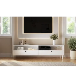 Szafka RTV DULLUM 200 cm biały*ELTAP