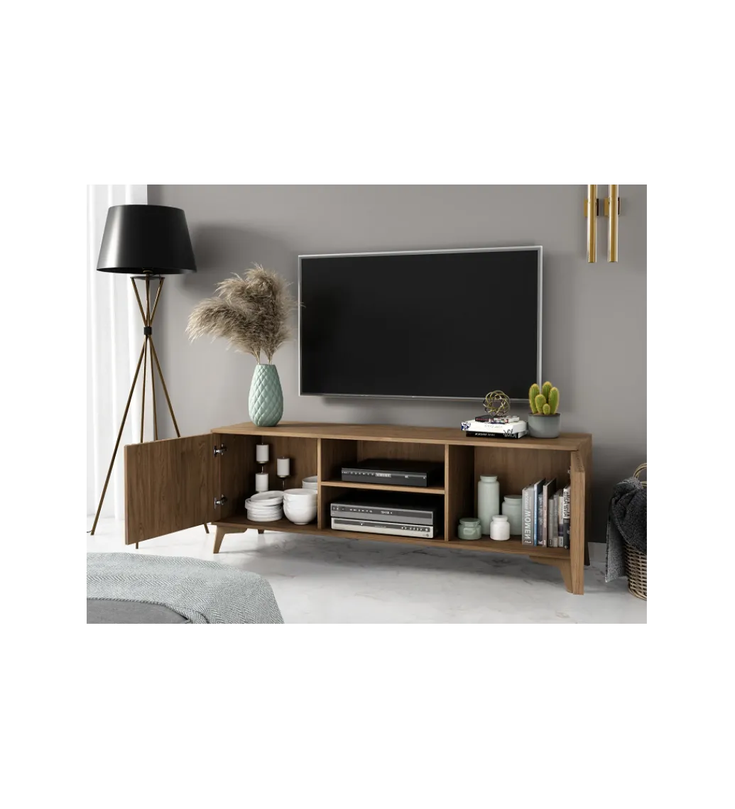 Szafka RTV ENTSIAN 150 cm w optyce dąb artisan*ELTAP Online