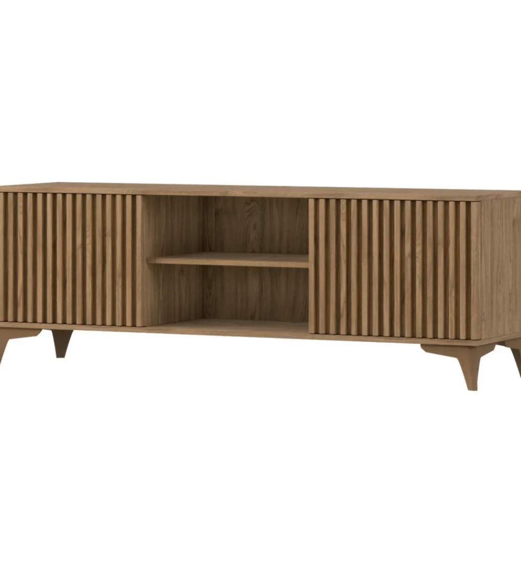 Szafka RTV ENTSIAN 150 cm w optyce dąb artisan*ELTAP Online