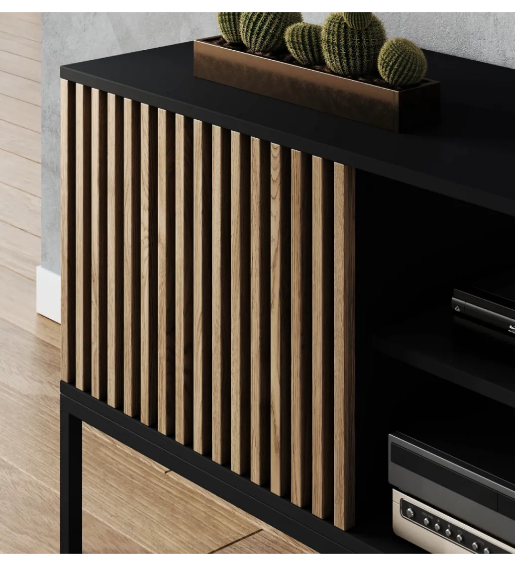 Szafka RTV MEORATI 150 cm w optyce dąb artisan*ELTAP Clearance