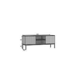 Szafka RTV MEORATI 150 cm w optyce dąb artisan*ELTAP Clearance