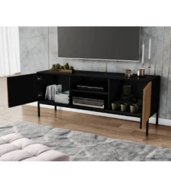 Szafka RTV MEORATI 150 cm w optyce dąb artisan*ELTAP Clearance