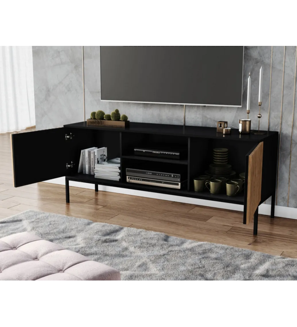 Szafka RTV MEORATI 150 cm w optyce dąb artisan*ELTAP Clearance