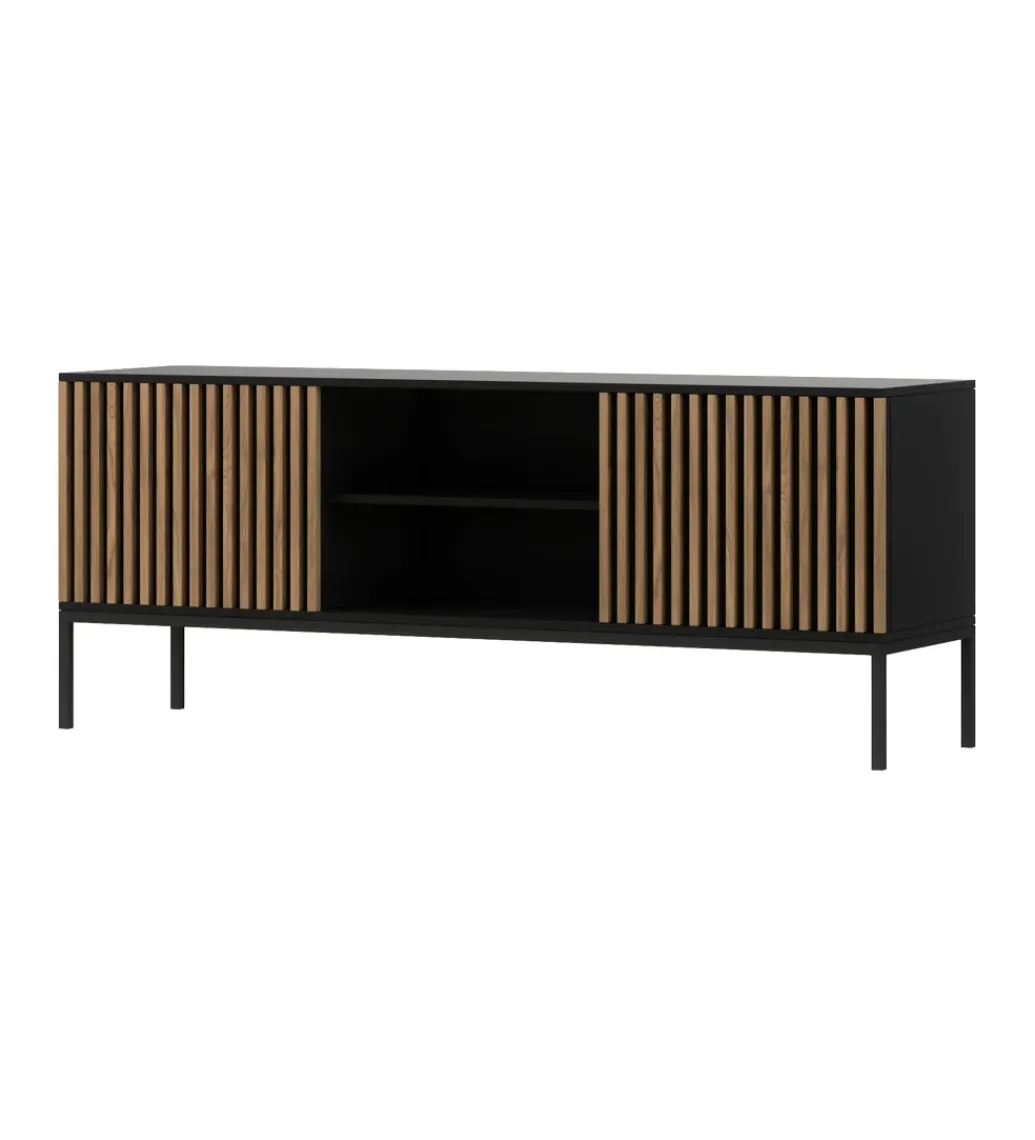 Szafka RTV MEORATI 150 cm w optyce dąb artisan*ELTAP Clearance