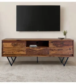 Szafka RTV WOHNLING 160 cm drewno sheesham*WOHNLING, GERMANY Outlet