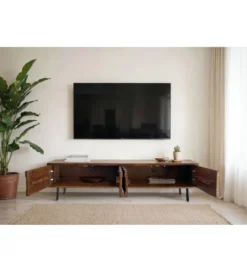 Szafka RTV WOHNLING 160 cm drewno sheesham*WOHNLING, GERMANY Discount