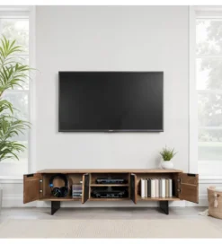 Szafka RTV WOHNLING 150 cm drewno akacja*WOHNLING, GERMANY Best