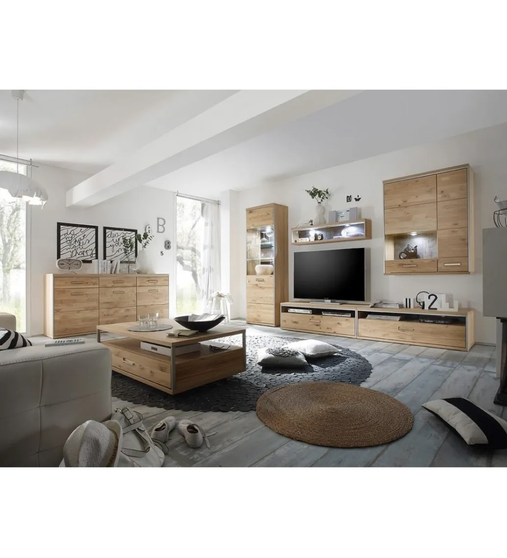 Szafka wisząca ESPERO 94 cm Dąb Sękaty W Kolorze Bianco prawostronna*MCA New