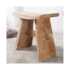 Taboret Zen 40 cm z naturalnego drewna*Invicta Interior Best