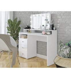 Toaletka DIVA 120 cm biała z oświetleniem*Helvetia Sale