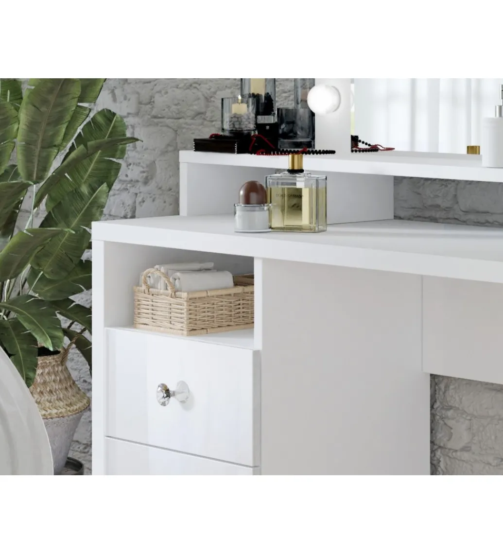 Toaletka DIVA 120 cm biała z oświetleniem*Helvetia Sale