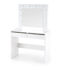 Toaletka HOLLYWOOD 94 cm biała z oświetleniem LED*Halmar