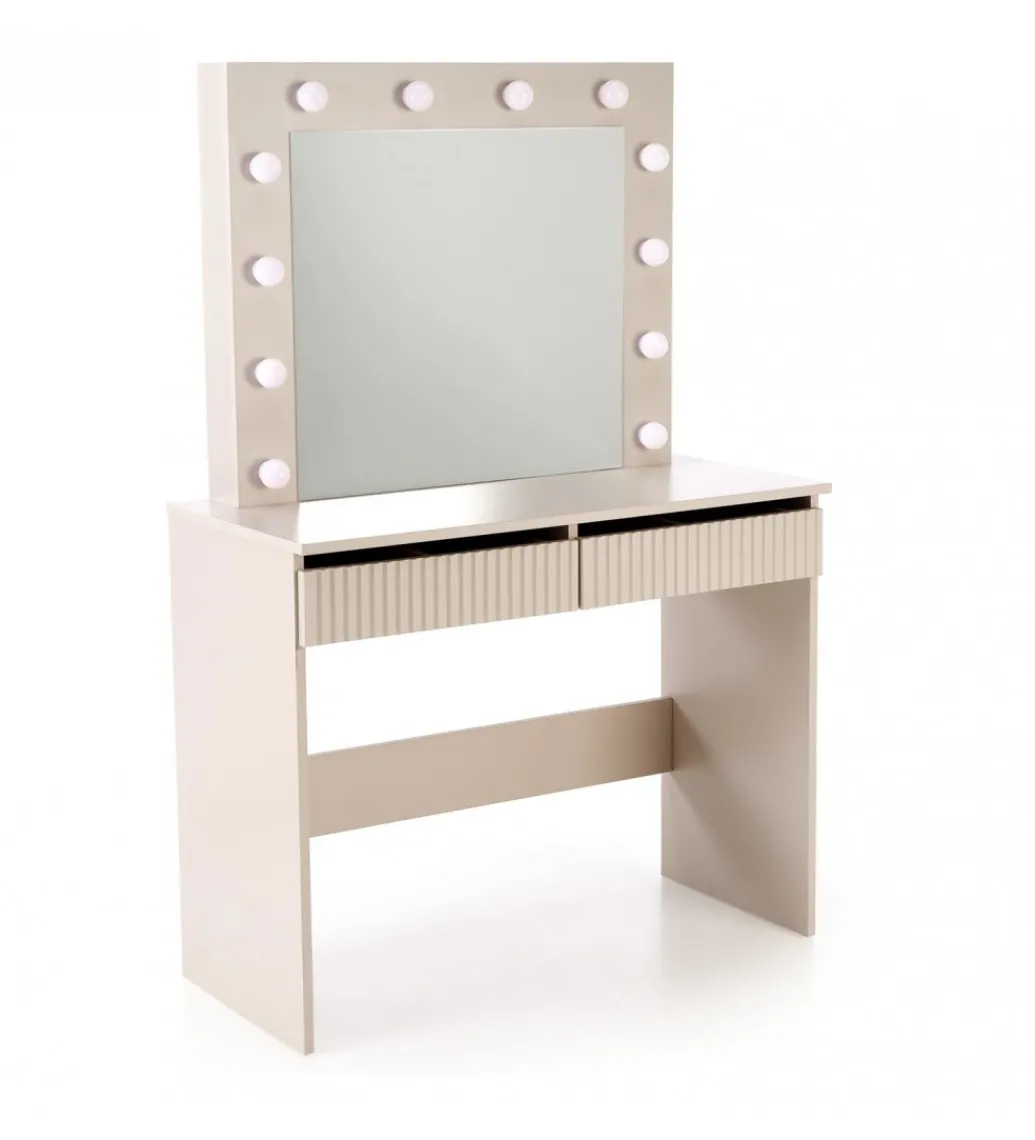 Toaletka HOLLYWOOD 94 cm kaszmir z oświetleniem LED*Halmar Online