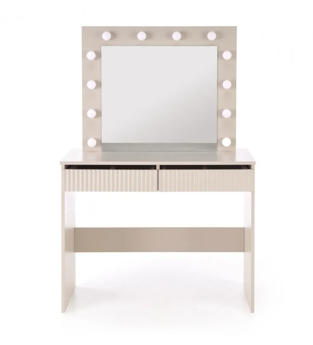 Toaletka HOLLYWOOD 94 cm kaszmir z oświetleniem LED*Halmar Online