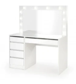 Toaletka HOLLYWOOD XL 120 cm biała z oświetleniem LED*Halmar Outlet