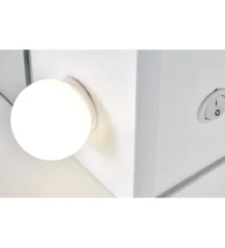Toaletka HOLLYWOOD XL 120 cm biała z oświetleniem LED*Halmar Outlet