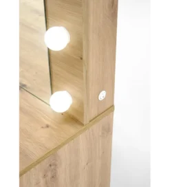 Toaletka HOLLYWOOD XL 120 cm dąb artisan z oświetleniem LED*Halmar