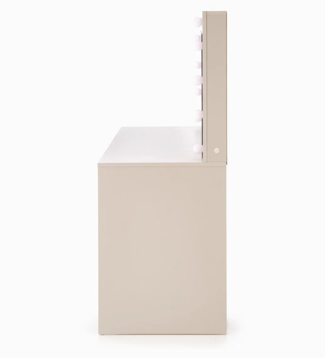 Toaletka HOLLYWOOD XL 120 cm kaszmir z oświetleniem LED*Halmar Hot