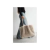 Torba MIKA FURR 56 cm kremowa*KDesign Outlet