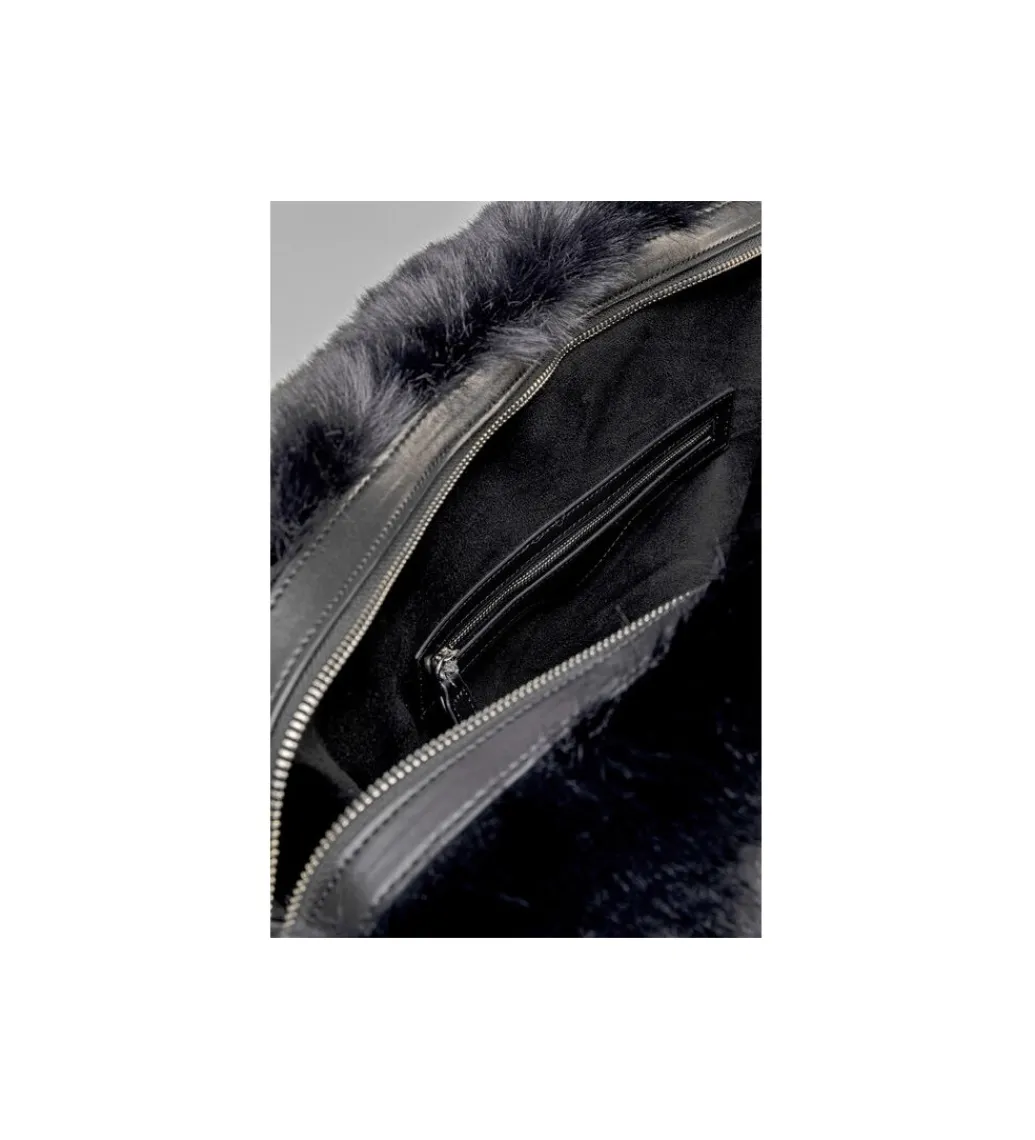 Torba MIKA FURR czarna*KDesign Discount