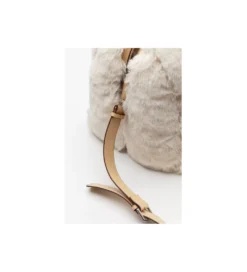 Torba MIKA FURR kremowa*KDesign Outlet