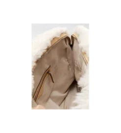 Torba MIKA FURR kremowa*KDesign Outlet