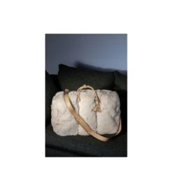 Torba MIKA FURR kremowa*KDesign Outlet