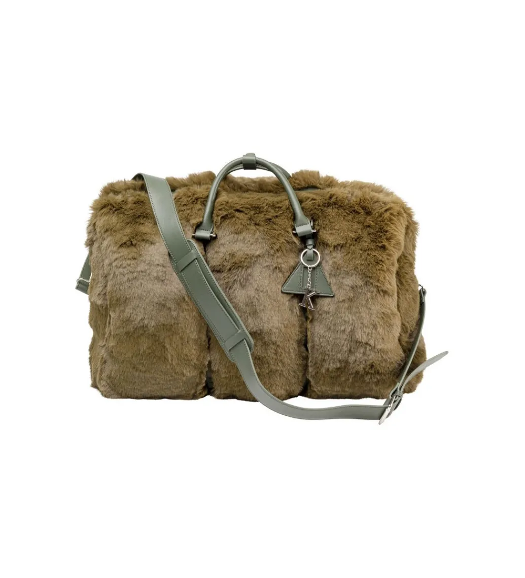 Torba MIKA FURR oliwkowa*KDesign Discount