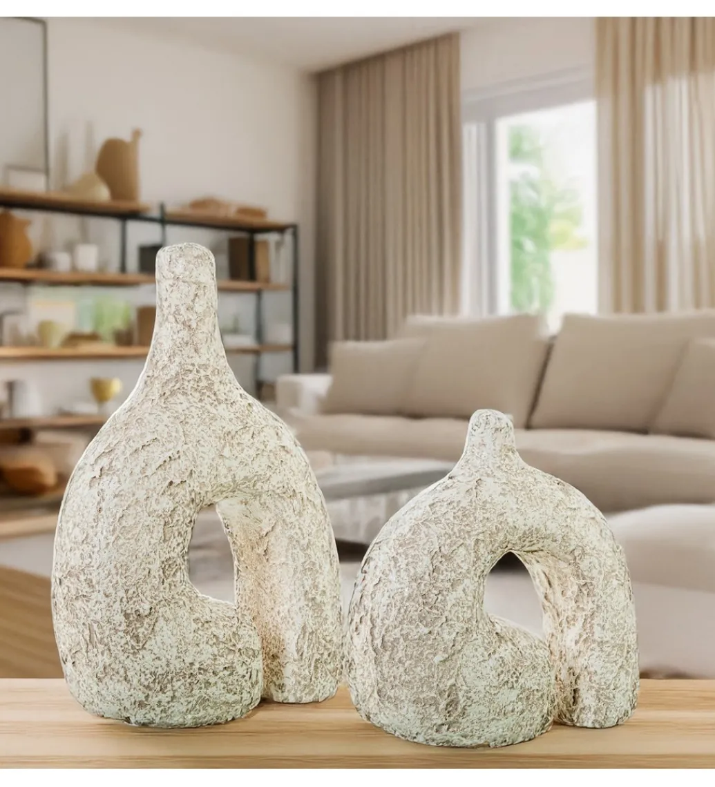 Wazon ABSTRACT 30 cm ceramika biały*Exclusivas Discount