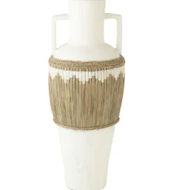 Wazon AFRICO 43 cm biały*J-Line Online