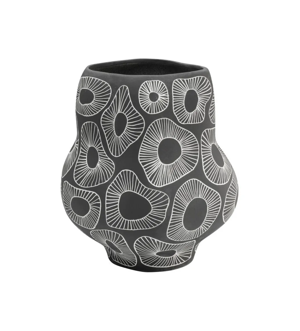 Wazon ANEMONE 33 cm szare*KDesign Hot