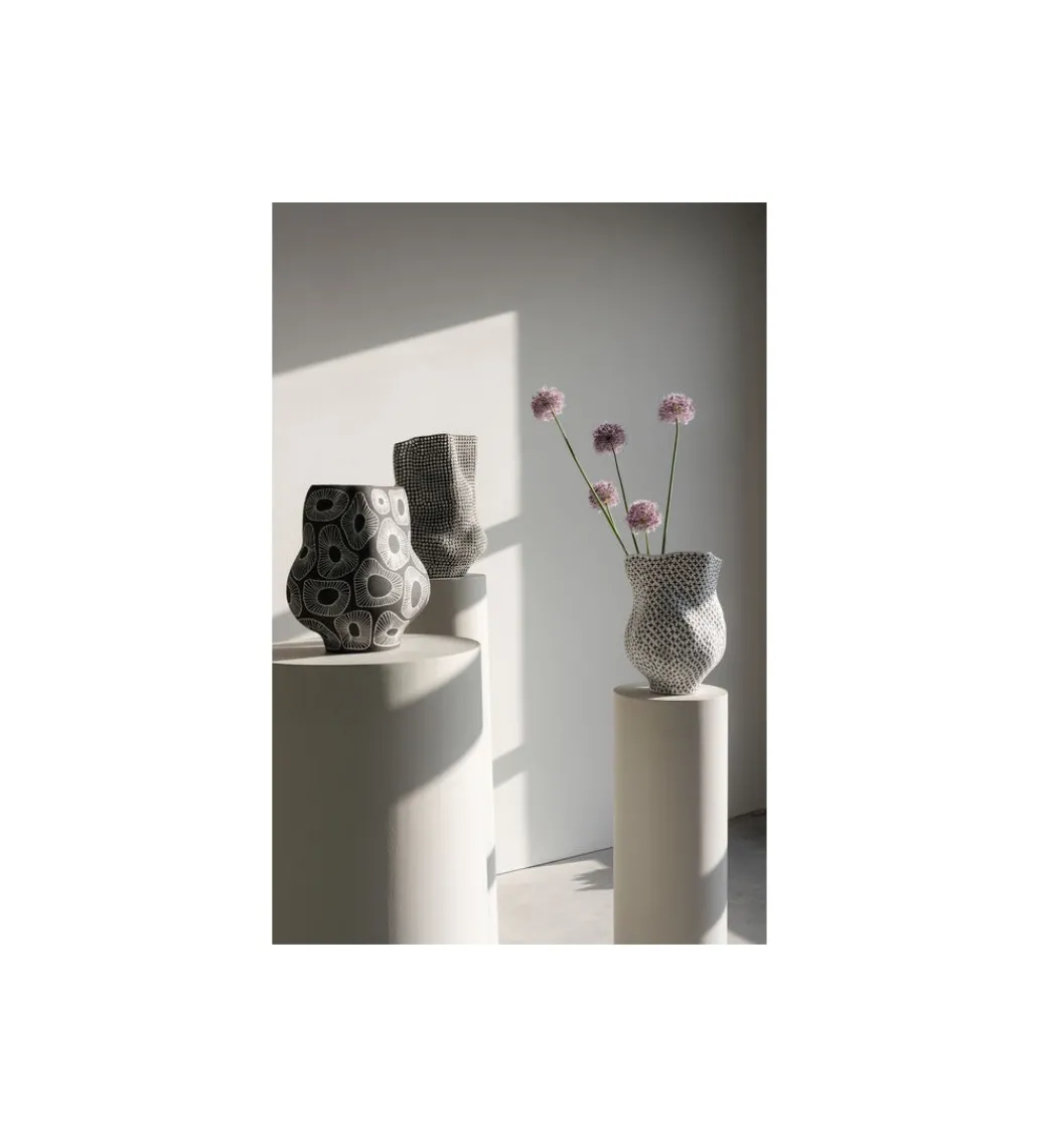 Wazon ANEMONE 33 cm szare*KDesign Hot