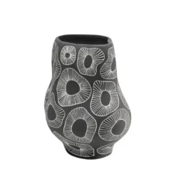 Wazon ANEMONE 33 cm szare*KDesign Hot