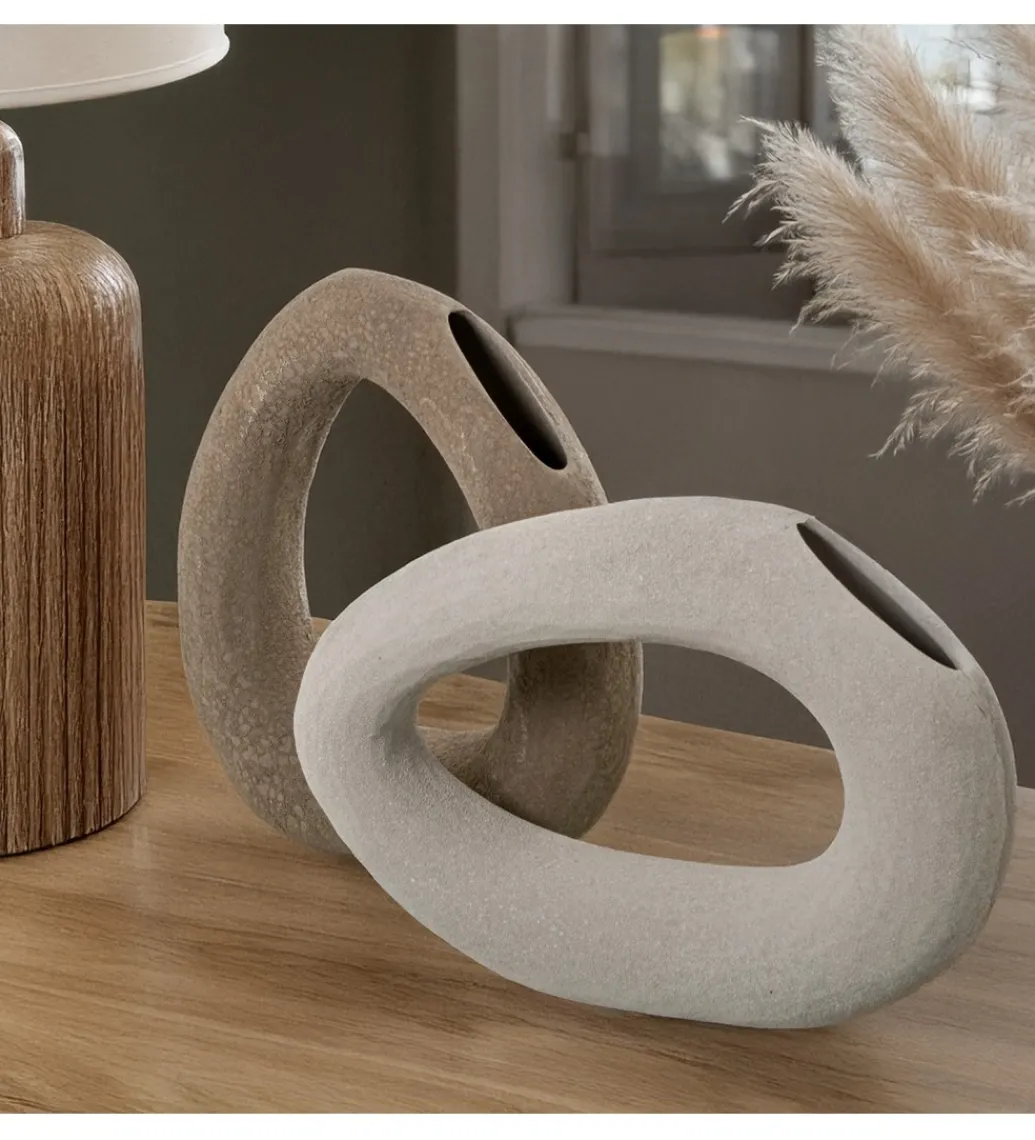 Wazon ATAK 36 cm ceramika brązowa*Exclusivas Best