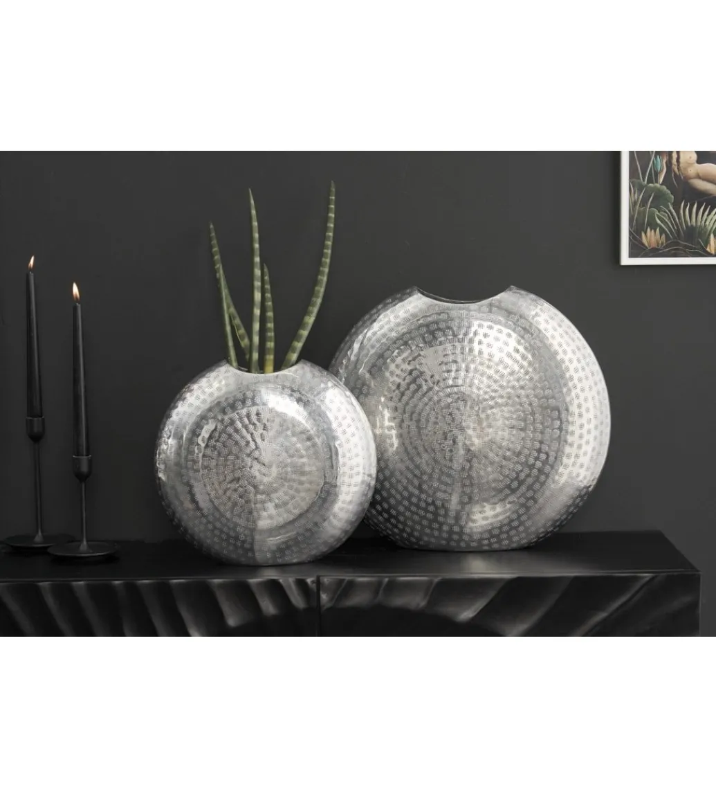Wazon BRILANT set 2 srebrny*Invicta Interior New