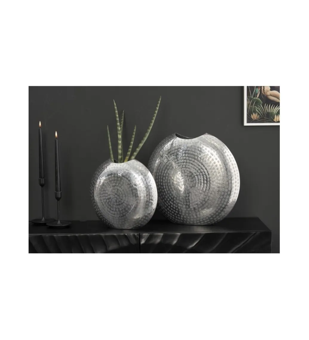 Wazon BRILANT set 2 srebrny*Invicta Interior New