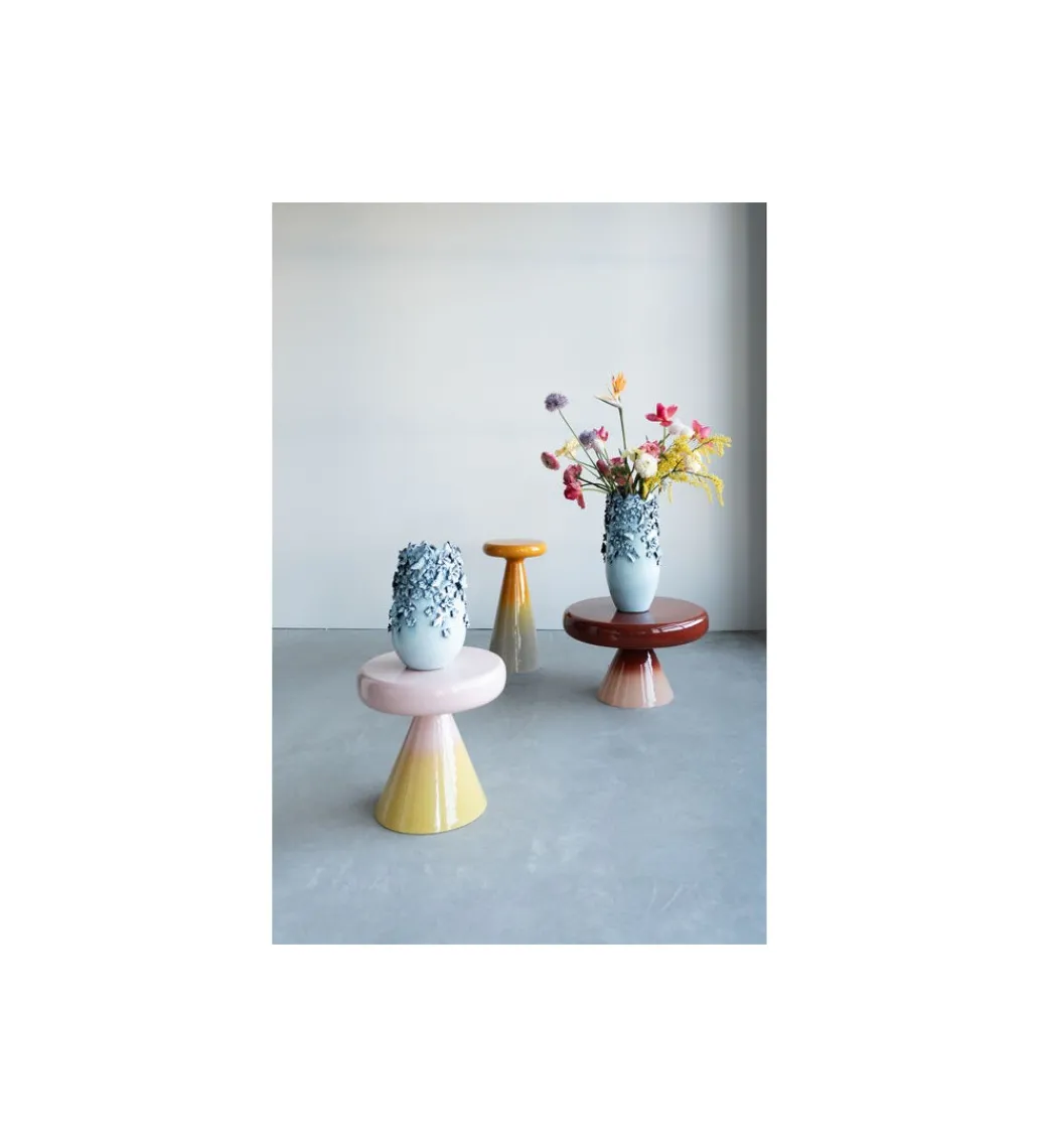 Wazon BUTTERFLIES 50 cm jasnoniebieski*KDesign Best