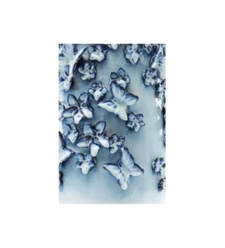 Wazon BUTTERFLIES 50 cm jasnoniebieski*KDesign Best
