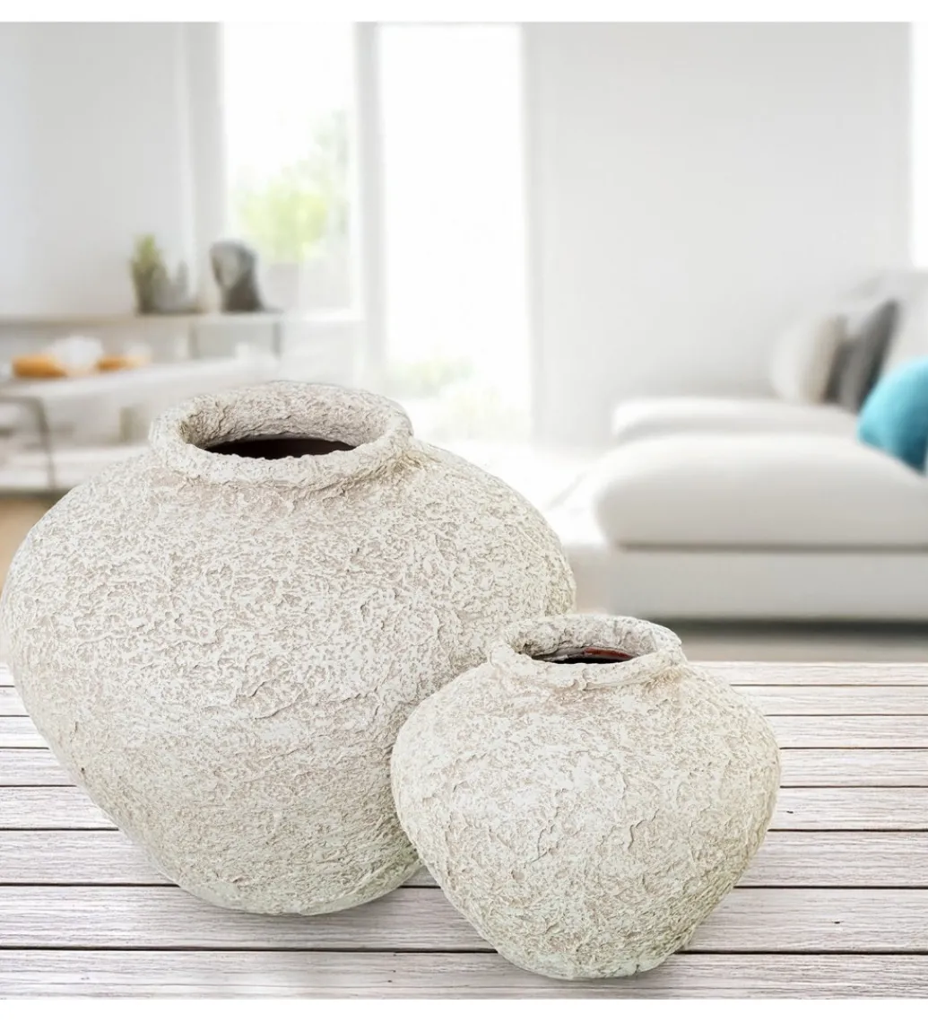 Wazon FATIC 30 cm ceramika biała*Exclusivas Sale