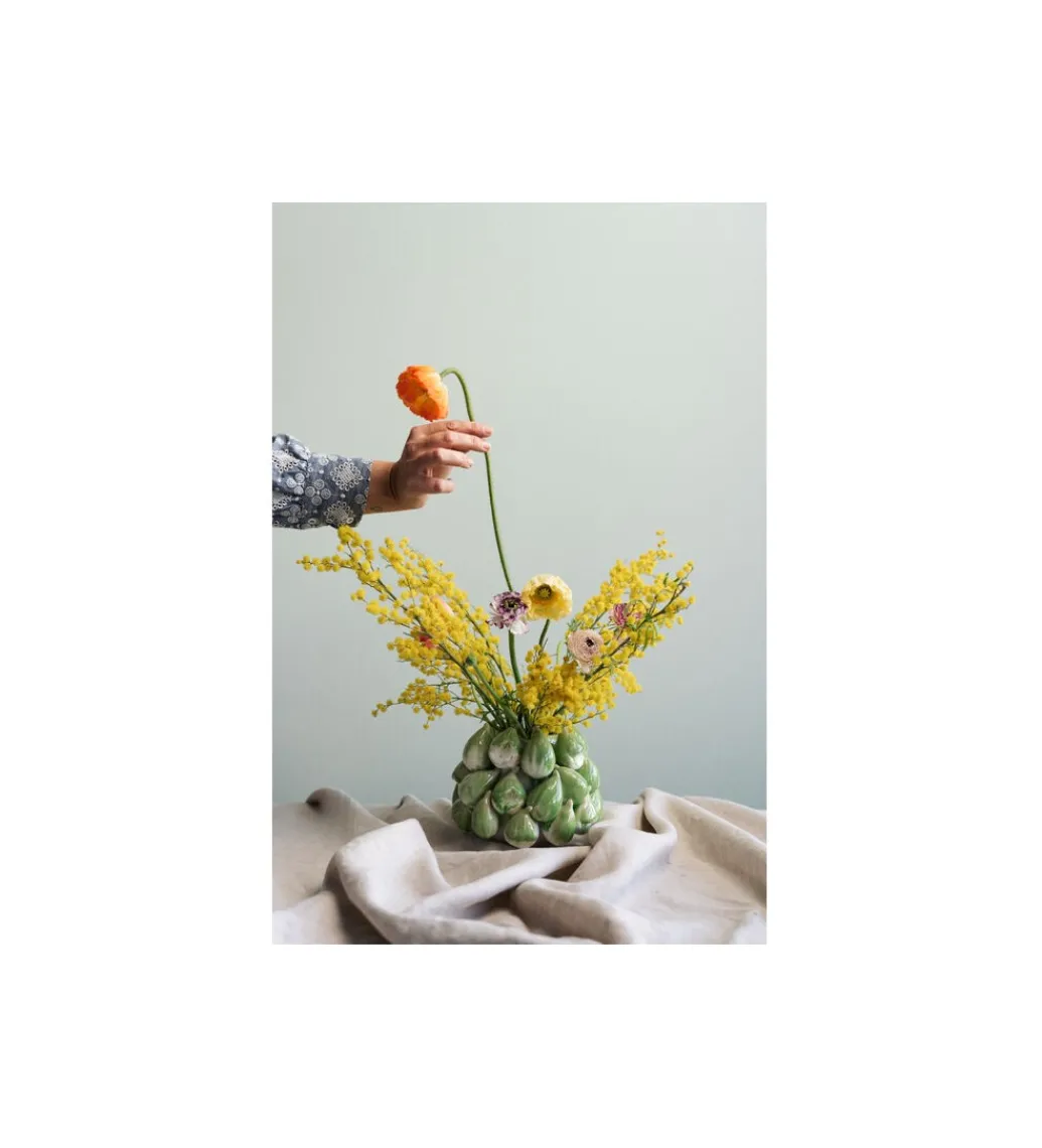 Wazon FICHI 14 cm zielony*KDesign Discount