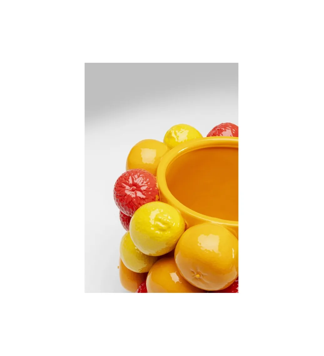 Wazon FRUIT PARADE 20 cm czerwono żółty*KDesign Discount